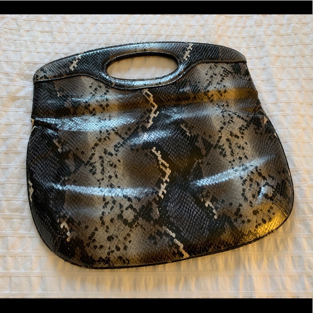 Snakeskin Handbag. Grey Python Style. - image 3